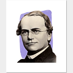 German microbiologist Gregor Mendel illustration Posters and Art